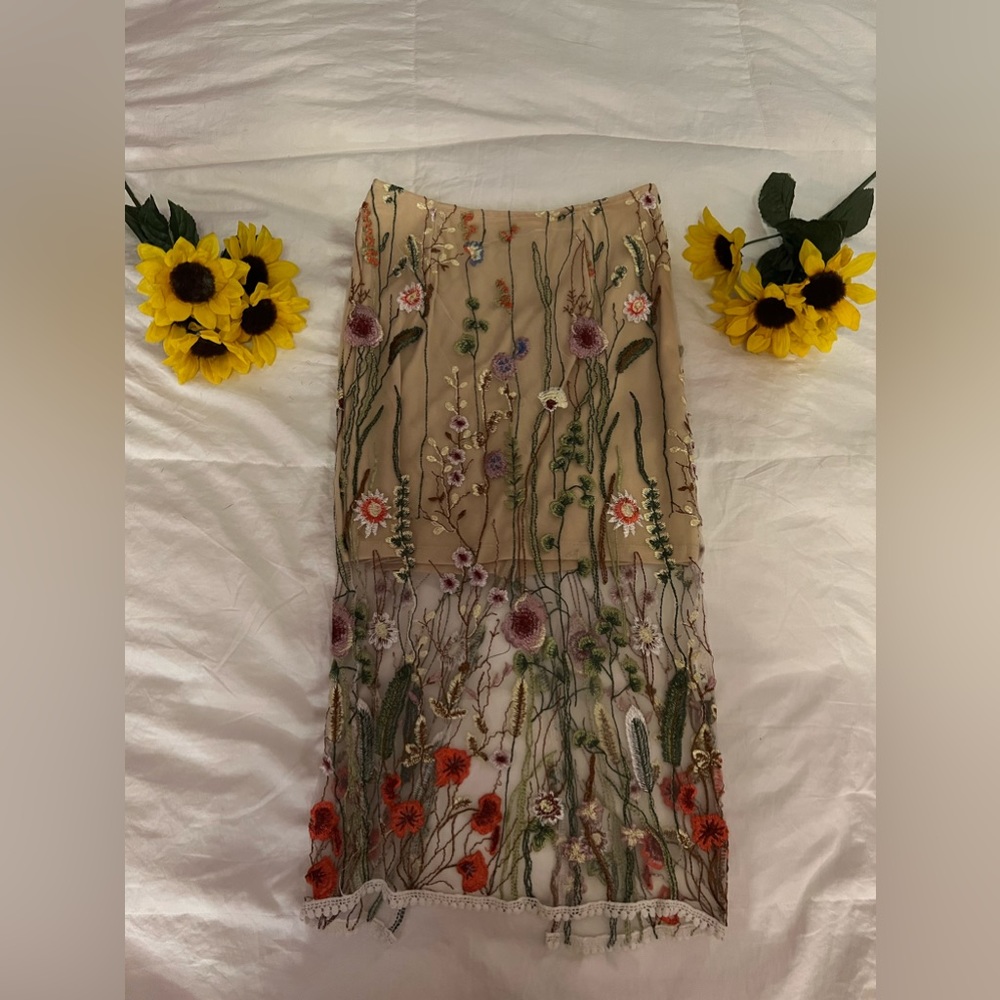 Floral Lace Skirt